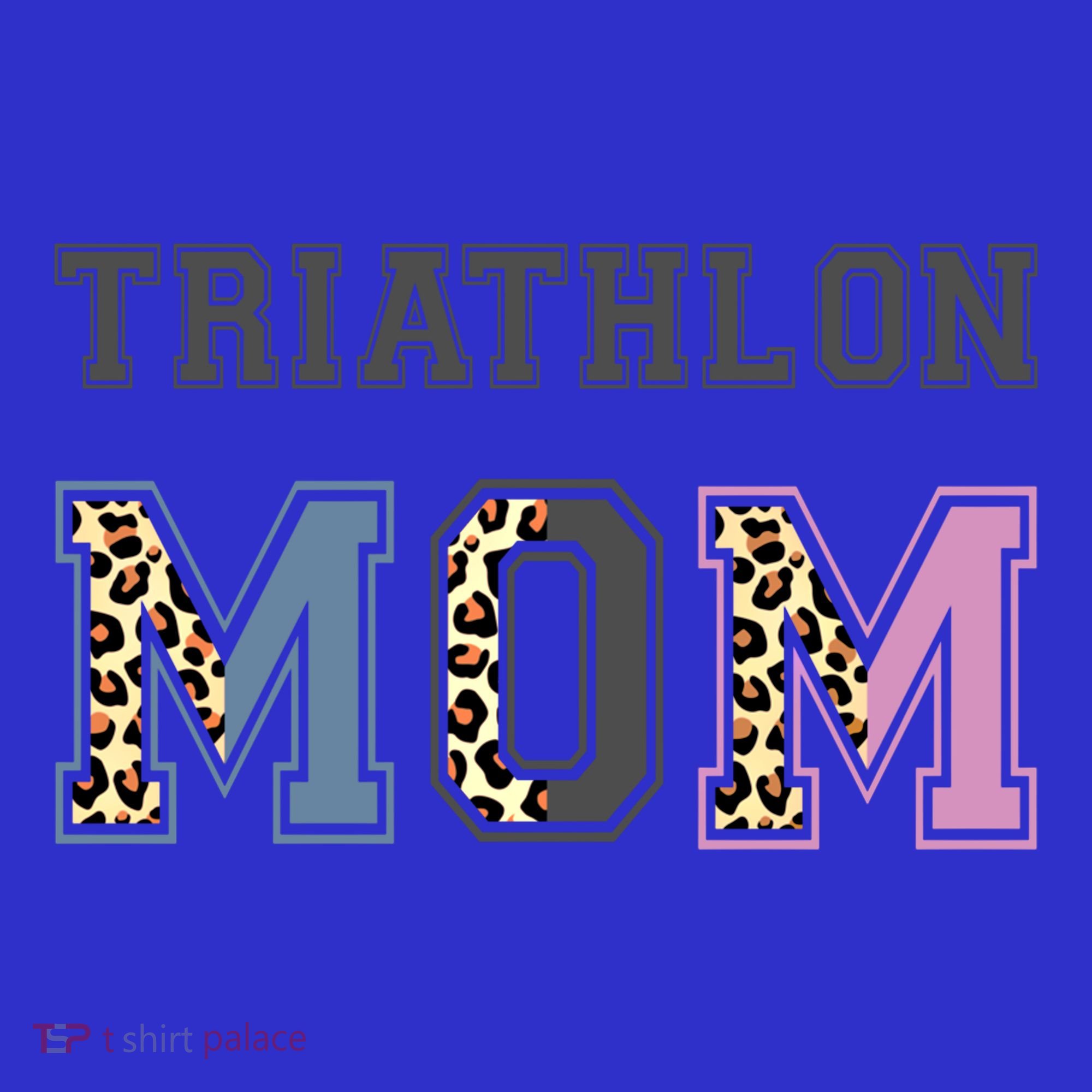 Triathlon Mom Funny Triathlete Swimming Cycling Running Meaningful Gift Visor