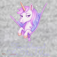 Too Magical For This Mess Funny Anti Social Unicorn The Baniff Cuffed Pom Beanie thumb 2