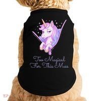 Too Magical For This Mess Funny Anti Social Unicorn Doggie Tank thumb 0
