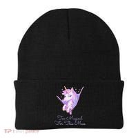 Too Magical For This Mess Funny Anti Social Unicorn Beanie thumb 0