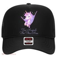 Too Magical For This Mess Funny Anti Social Unicorn Hat thumb 0