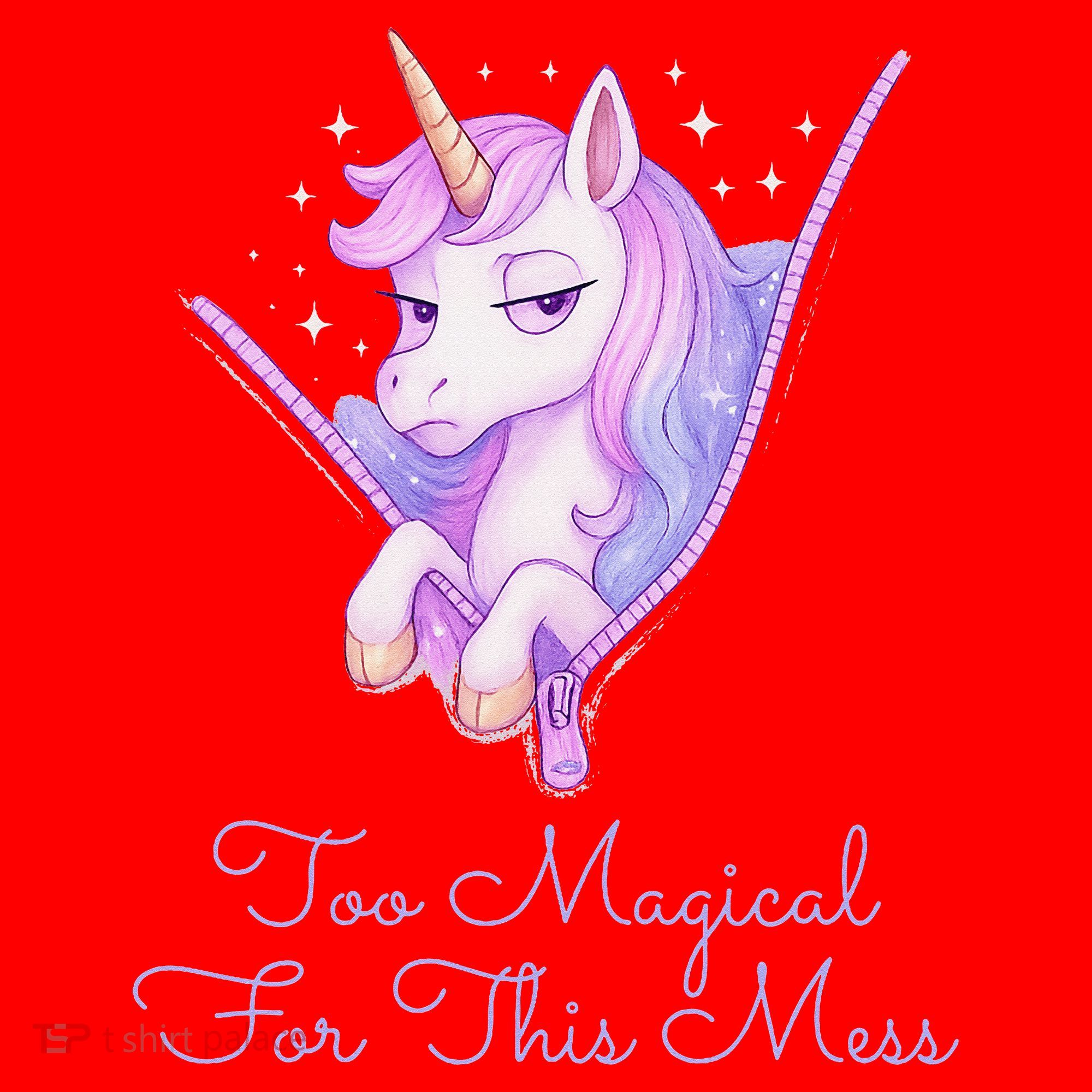 Too Magical For This Mess Funny Anti Social Unicorn Santa Hat