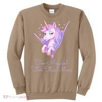 Too Magical For This Mess Funny Anti Social Unicorn Sweatshirt thumb 0