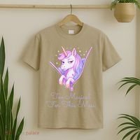 Too Magical For This Mess Funny Anti Social Unicorn T-Shirt thumb 2