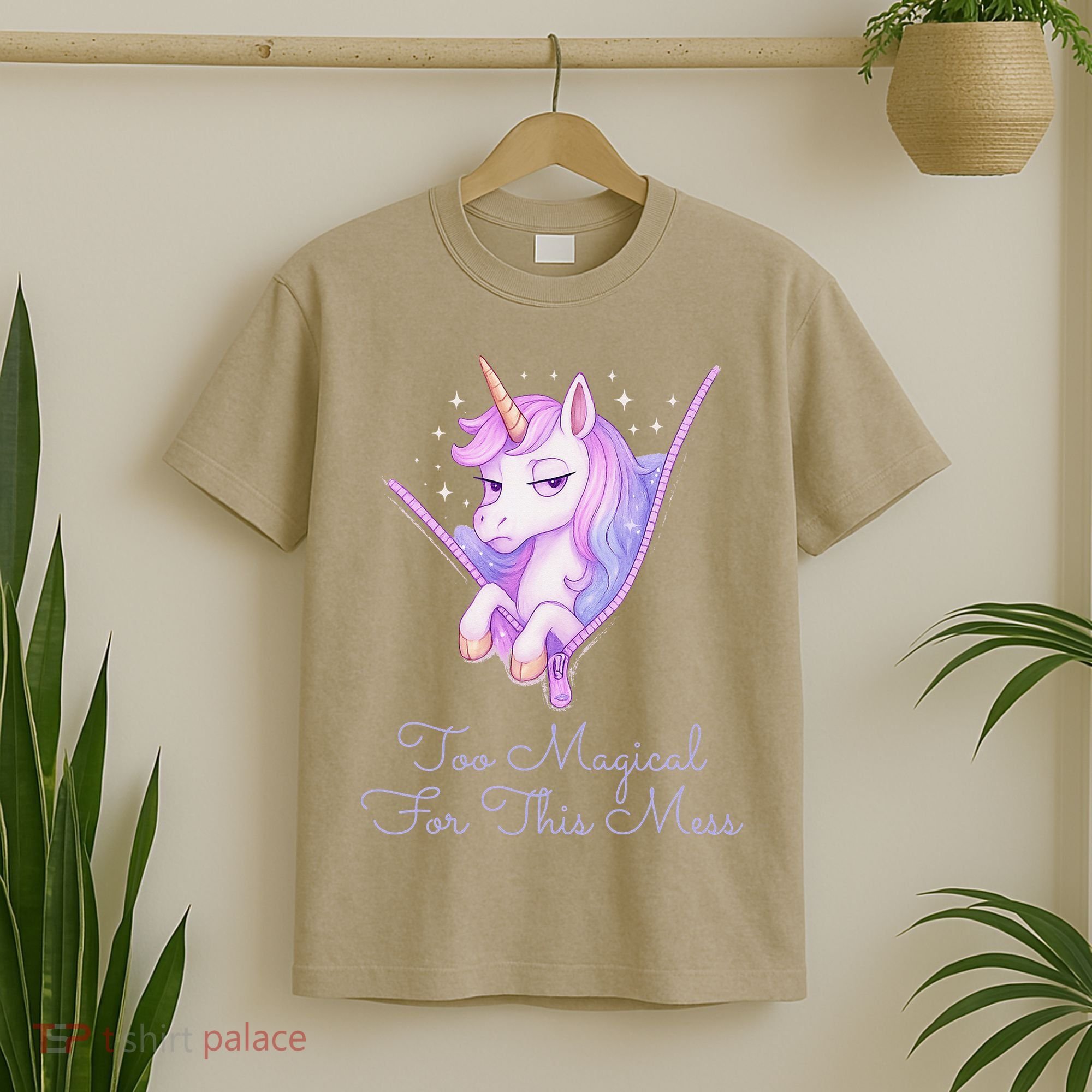 Too Magical For This Mess Funny Anti Social Unicorn T-Shirt