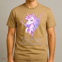Too Magical For This Mess Funny Anti Social Unicorn T-Shirt thumb 3