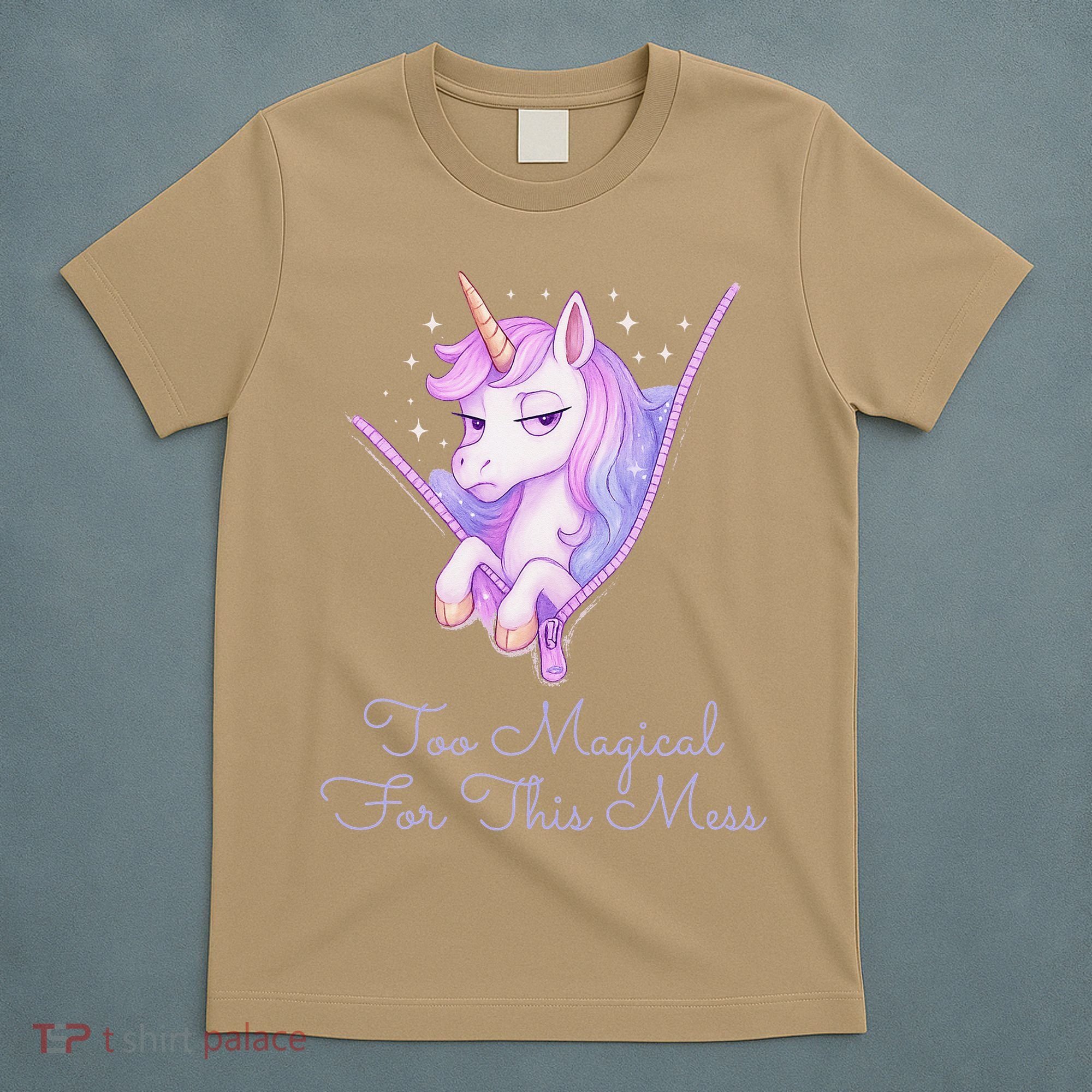 Too Magical For This Mess Funny Anti Social Unicorn T-Shirt