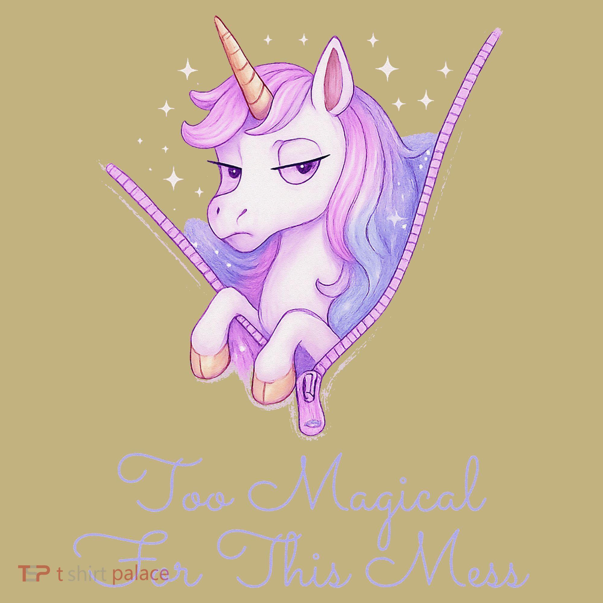 Too Magical For This Mess Funny Anti Social Unicorn Kids T-Shirt