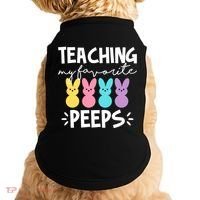 Teaching My Favorite Peeps Easter Teacher Cute Doggie Tank thumb 0
