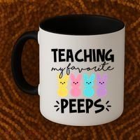 Teaching My Favorite Peeps Easter Teacher Cute Coffee Mug thumb 2