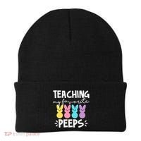 Teaching My Favorite Peeps Easter Teacher Cute Beanie thumb 0