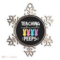 Teaching My Favorite Peeps Easter Teacher Cute Ornament thumb 0