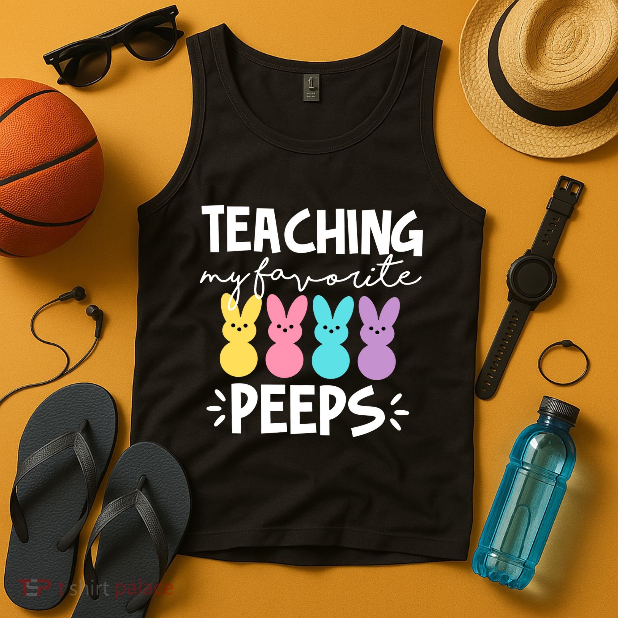 Teaching My Favorite Peeps Easter Teacher Cute Tank Top