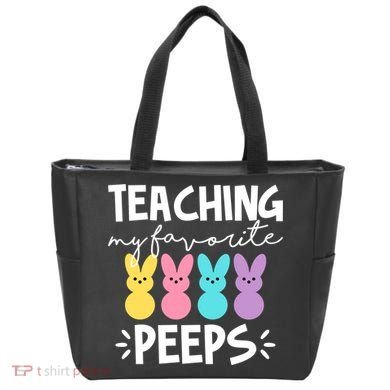 Teaching My Favorite Peeps Easter Teacher Cute Tote Bag