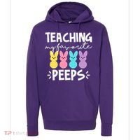 Teaching My Favorite Peeps Easter Teacher Cute Hoodie thumb 0