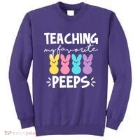 Teaching My Favorite Peeps Easter Teacher Cute Sweatshirt thumb 0