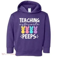 Teaching My Favorite Peeps Easter Teacher Cute Toddler Hoodie thumb 0