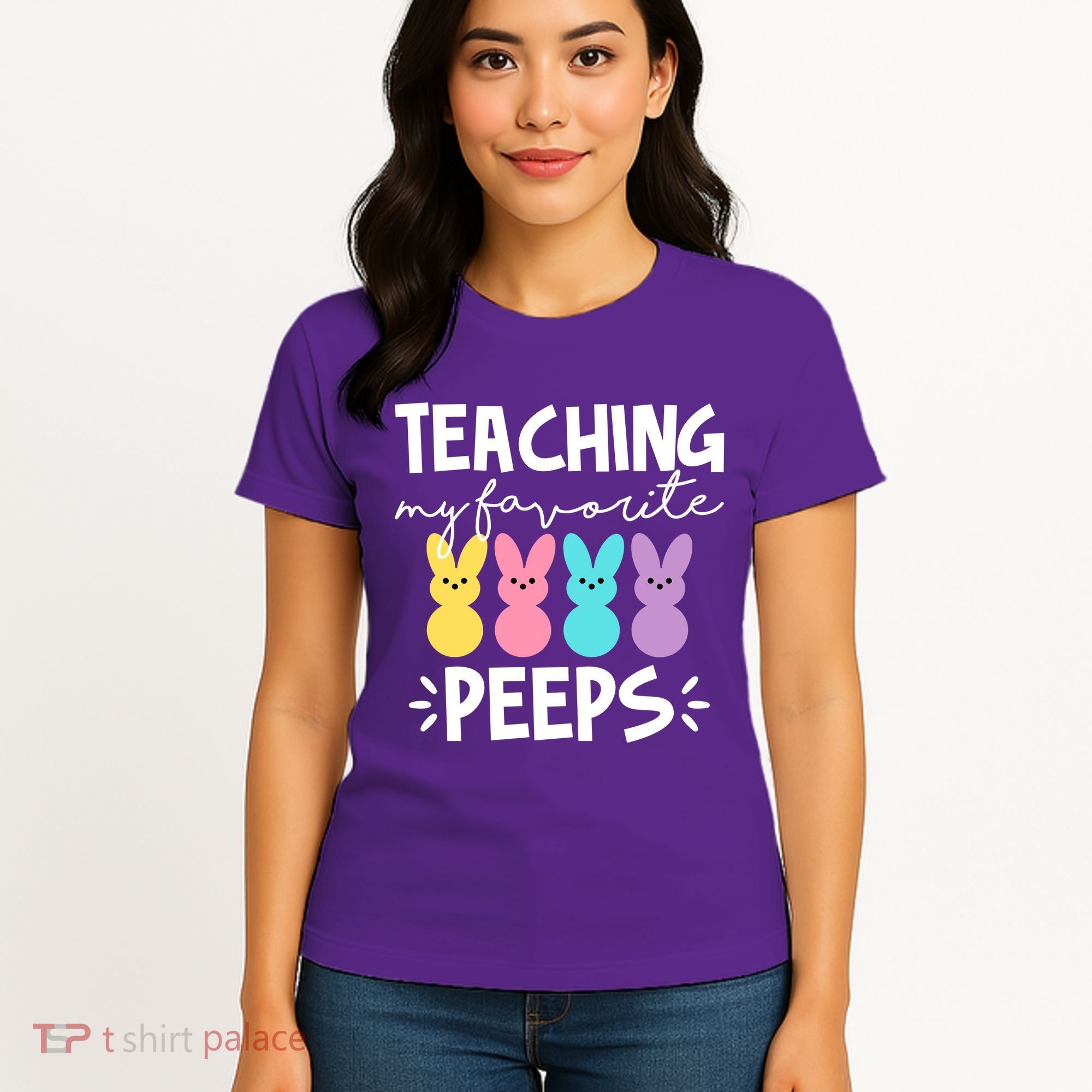 Teaching My Favorite Peeps Easter Teacher Cute Women's T-Shirt