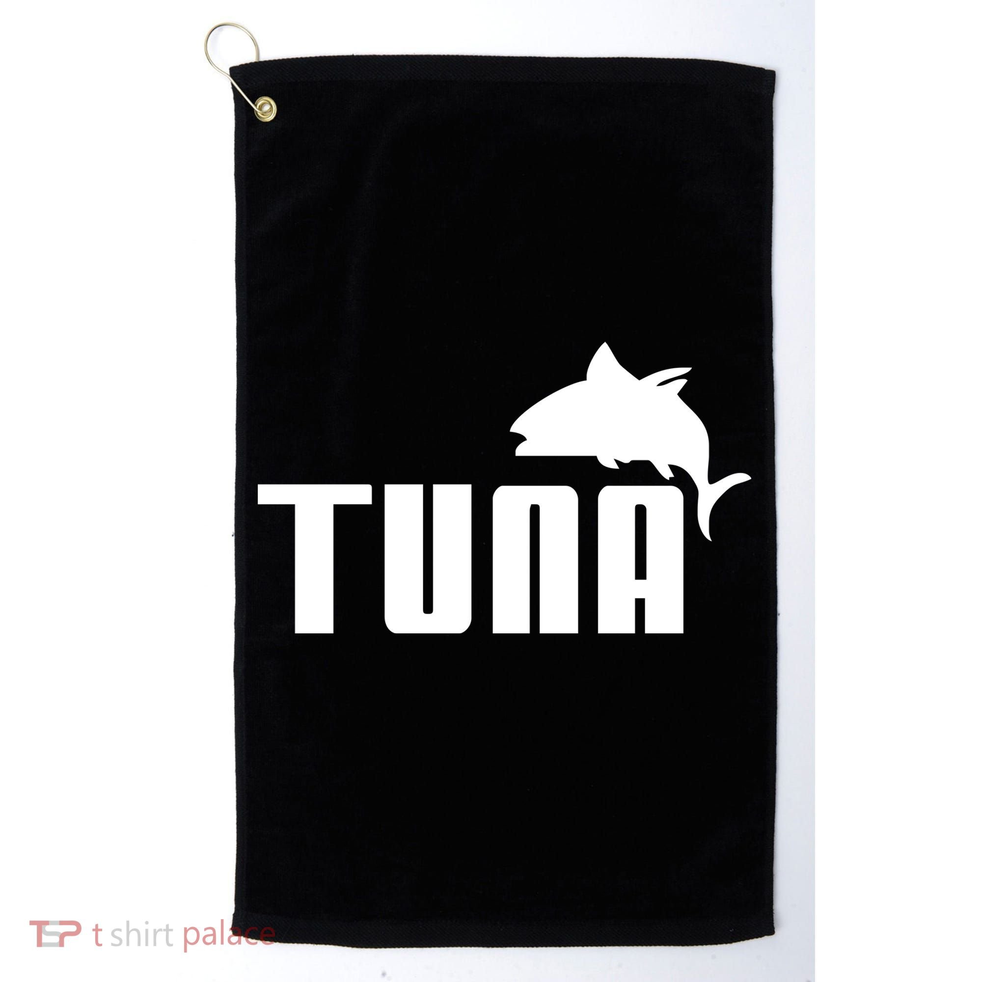 Tuna Mens Funny Golf Towel