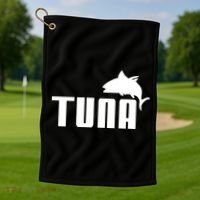 Tuna Mens Funny Golf Towel thumb 1