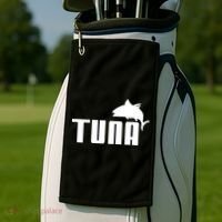 Tuna Mens Funny Golf Towel thumb 2