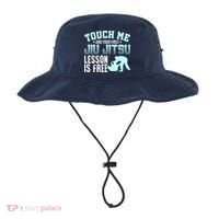 Touch Me First Jiu Jitsu Lesson Is Free Brazilian BJJ Bucket Hat thumb 0