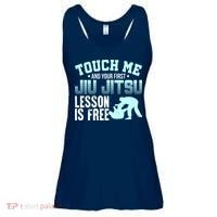 Touch Me First Jiu Jitsu Lesson Is Free Brazilian BJJ Ladies Essential Flowy Tank thumb 0