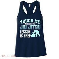 Touch Me First Jiu Jitsu Lesson Is Free Brazilian BJJ Women's Tank Top thumb 0
