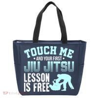Touch Me First Jiu Jitsu Lesson Is Free Brazilian BJJ Tote Bag thumb 0