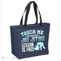 Touch Me First Jiu Jitsu Lesson Is Free Brazilian BJJ Tote Bag thumb 2