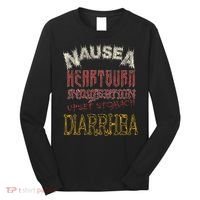 Thrash Metal Funny Heavy Nausea Heartburn Concert Long Sleeve Shirt thumb 0