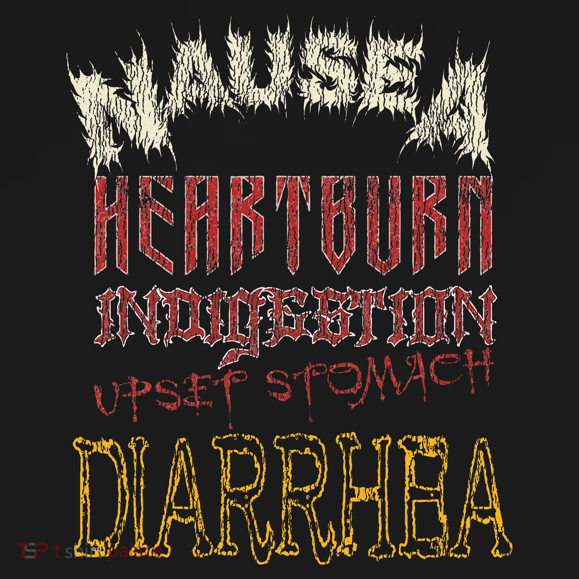 Thrash Metal Funny Heavy Nausea Heartburn Concert Women's Hoodie