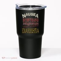 Thrash Metal Funny Heavy Nausea Heartburn Concert Tumbler thumb 0