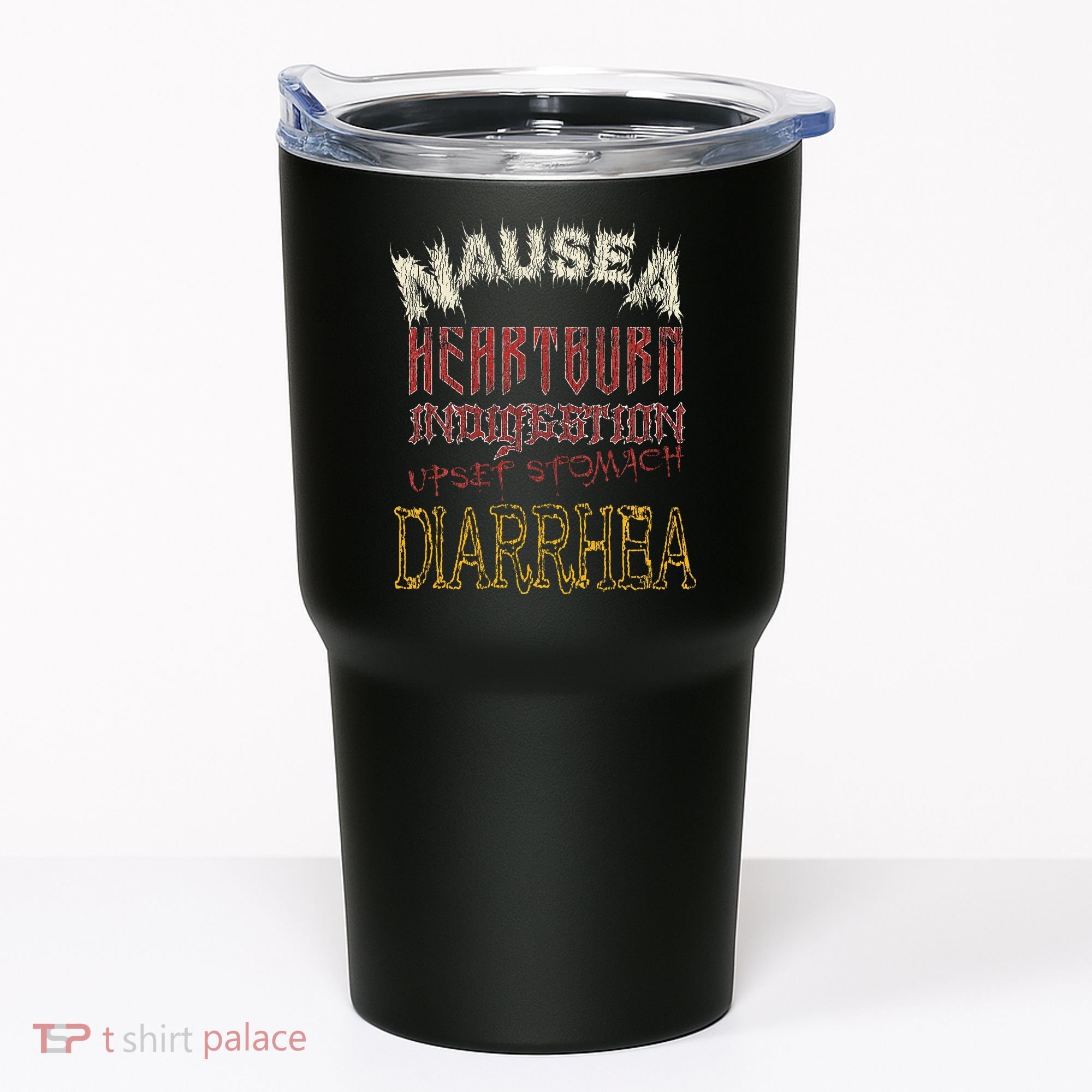 Thrash Metal Funny Heavy Nausea Heartburn Concert Tumbler