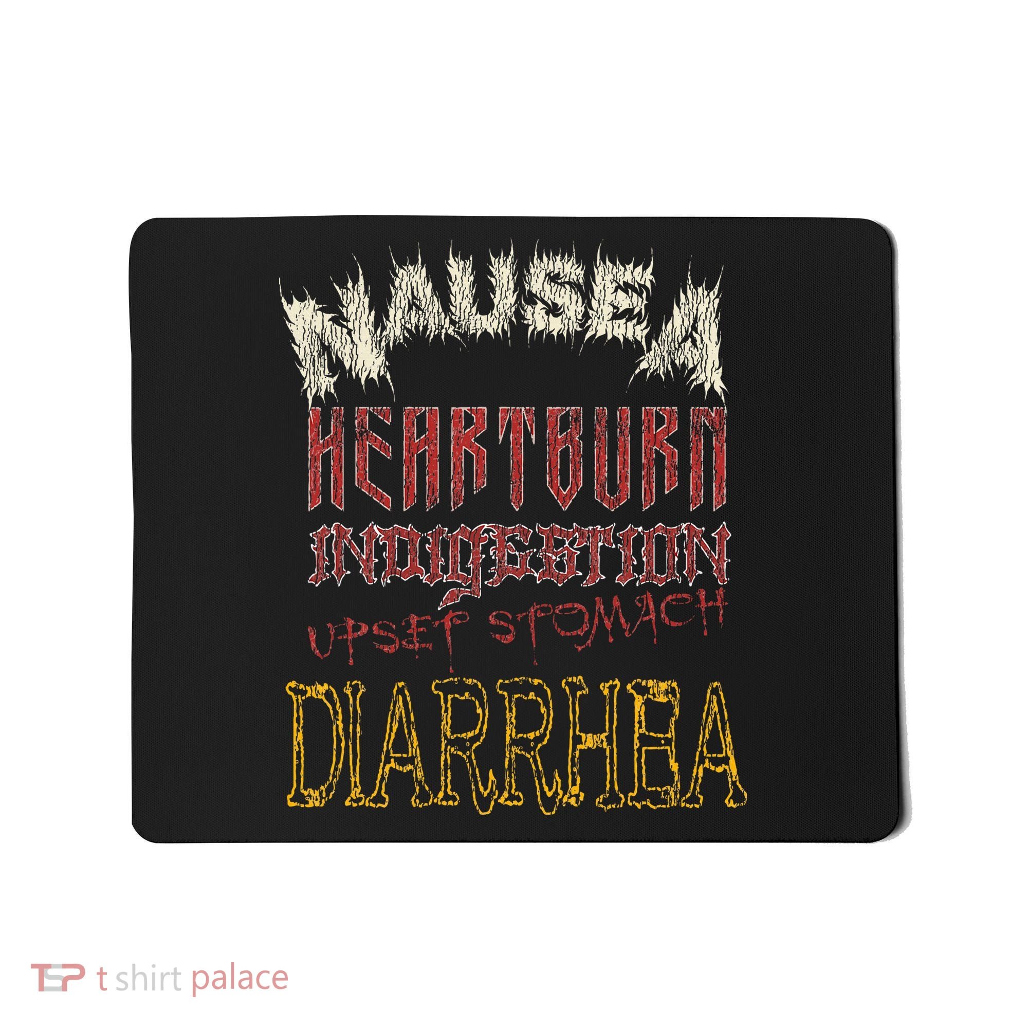 Thrash Metal Funny Heavy Nausea Heartburn Concert Mousepad