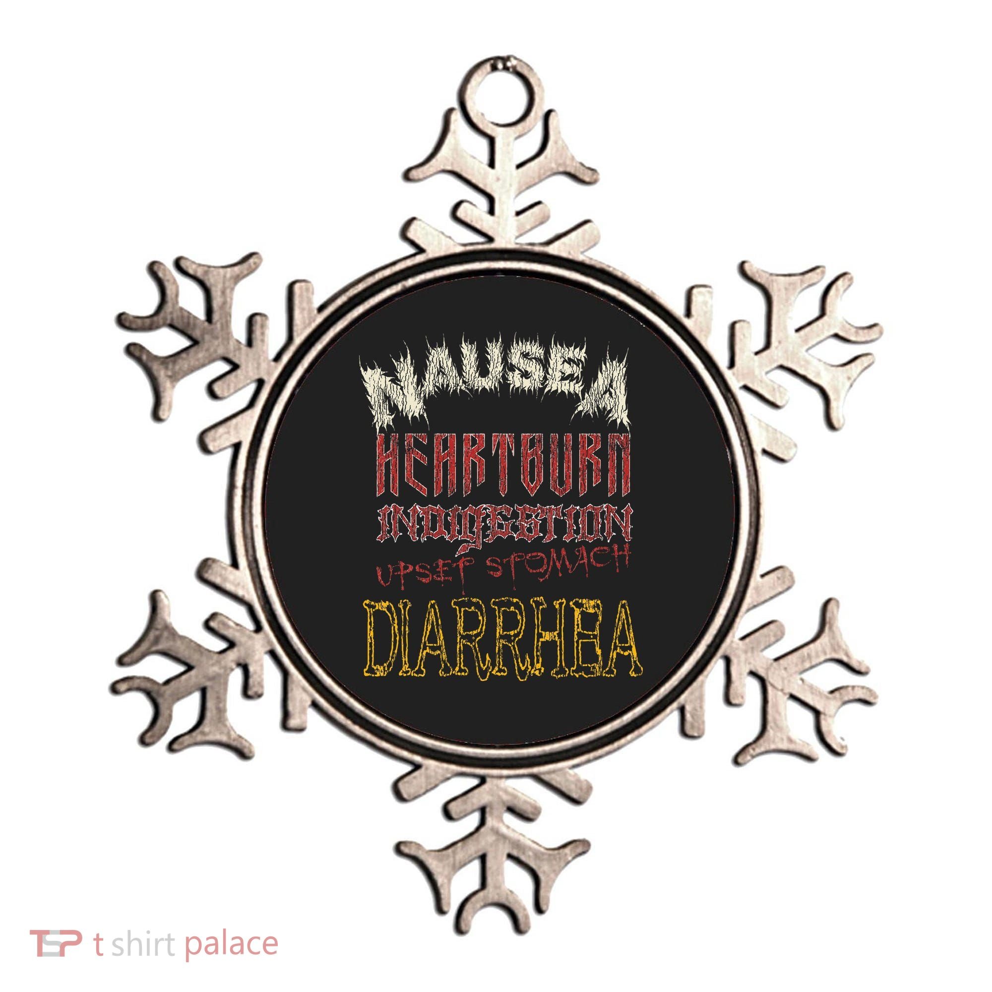 Thrash Metal Funny Heavy Nausea Heartburn Concert Ornament