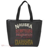 Thrash Metal Funny Heavy Nausea Heartburn Concert Tote Bag thumb 0
