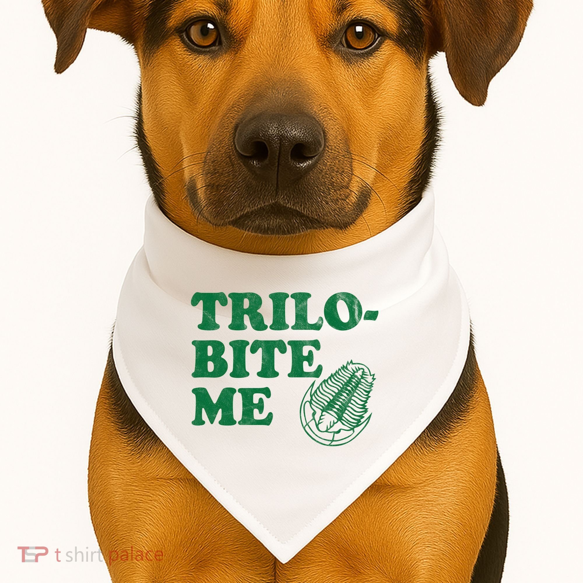 Trilobite Me Funny Paleontologist USA-Made Doggie Bandana