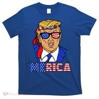 Trump 'Merica Funny Trump Patriot Funny 4th Of July Cool Gift T-Shirt thumb 0