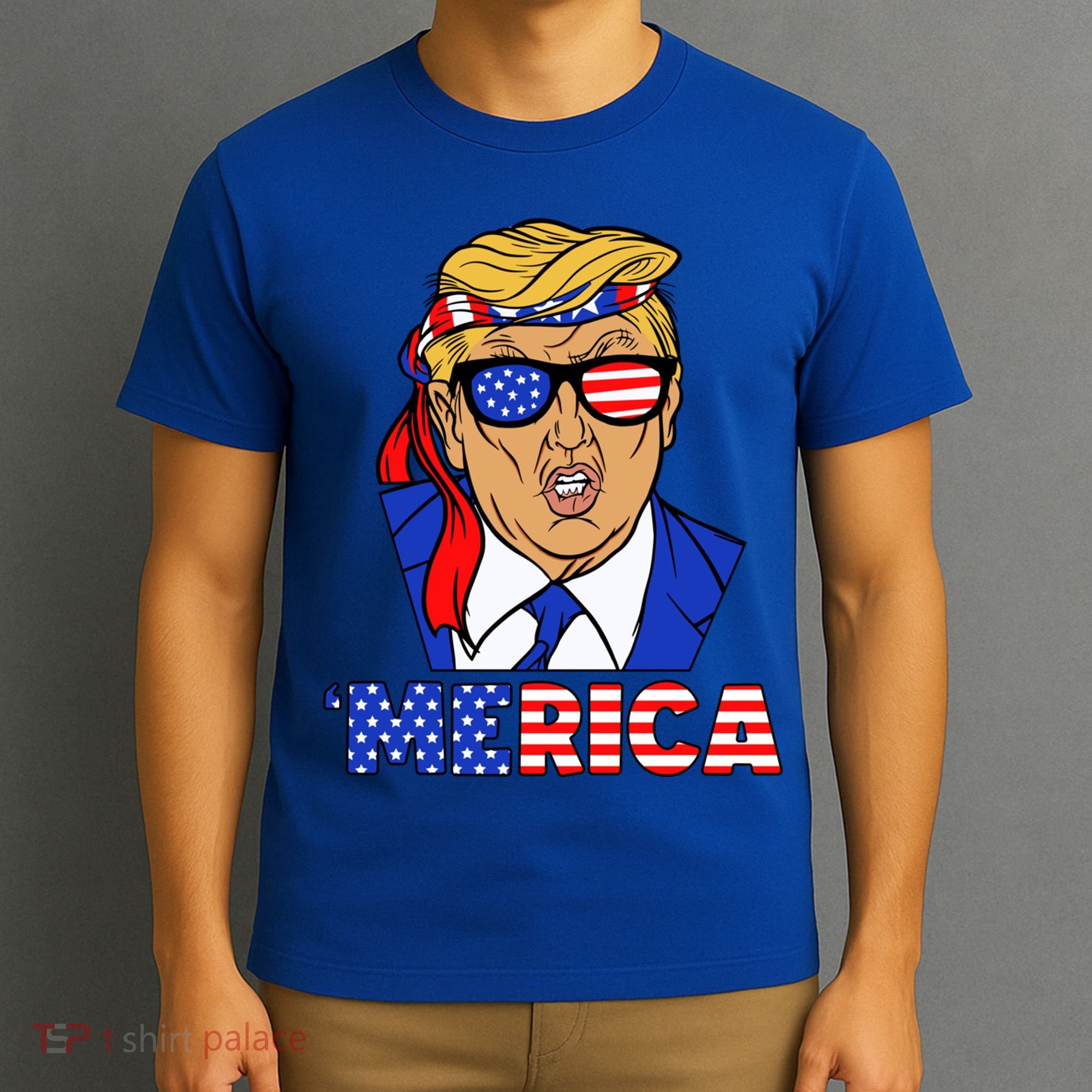 Trump 'Merica Funny Trump Patriot Funny 4th Of July Cool Gift T-Shirt