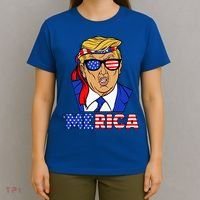 Trump 'Merica Funny Trump Patriot Funny 4th Of July Cool Gift T-Shirt thumb 4