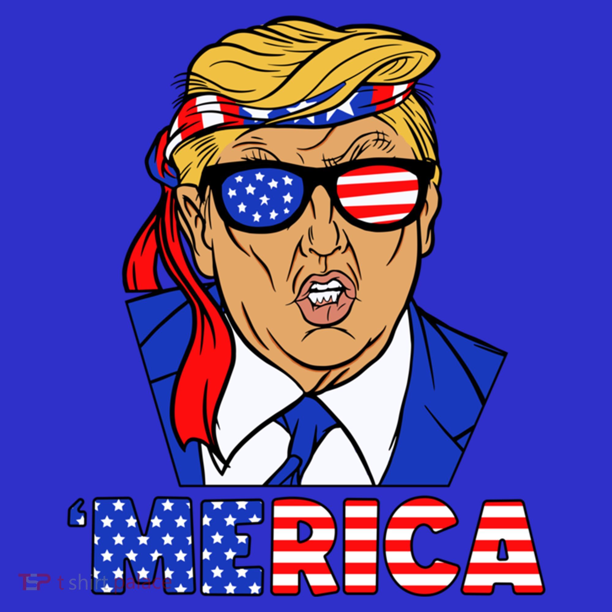 Trump 'Merica Funny Trump Patriot Funny 4th Of July Cool Gift T-Shirt