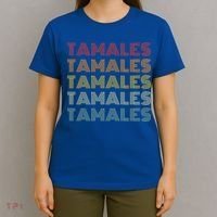 Tamales Mexican Foodie Retro Style National Tamale Day Gift T-Shirt thumb 4