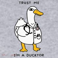 Trust Me Funny IM A Ducktor Doctor Sayings Women's Sweatshirt thumb 2