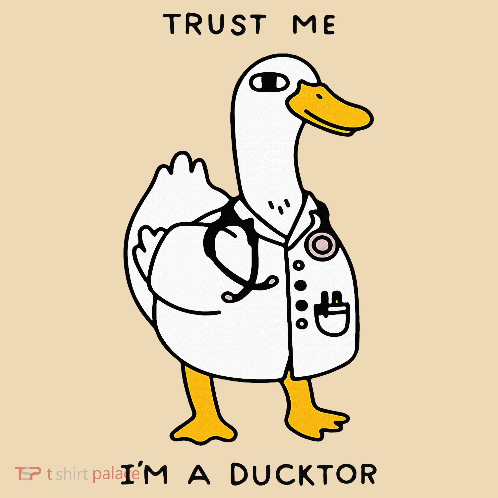 Trust Me Funny IM A Ducktor Doctor Sayings Tote Bag