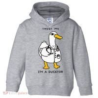 Trust Me Funny IM A Ducktor Doctor Sayings Toddler Hoodie thumb 0