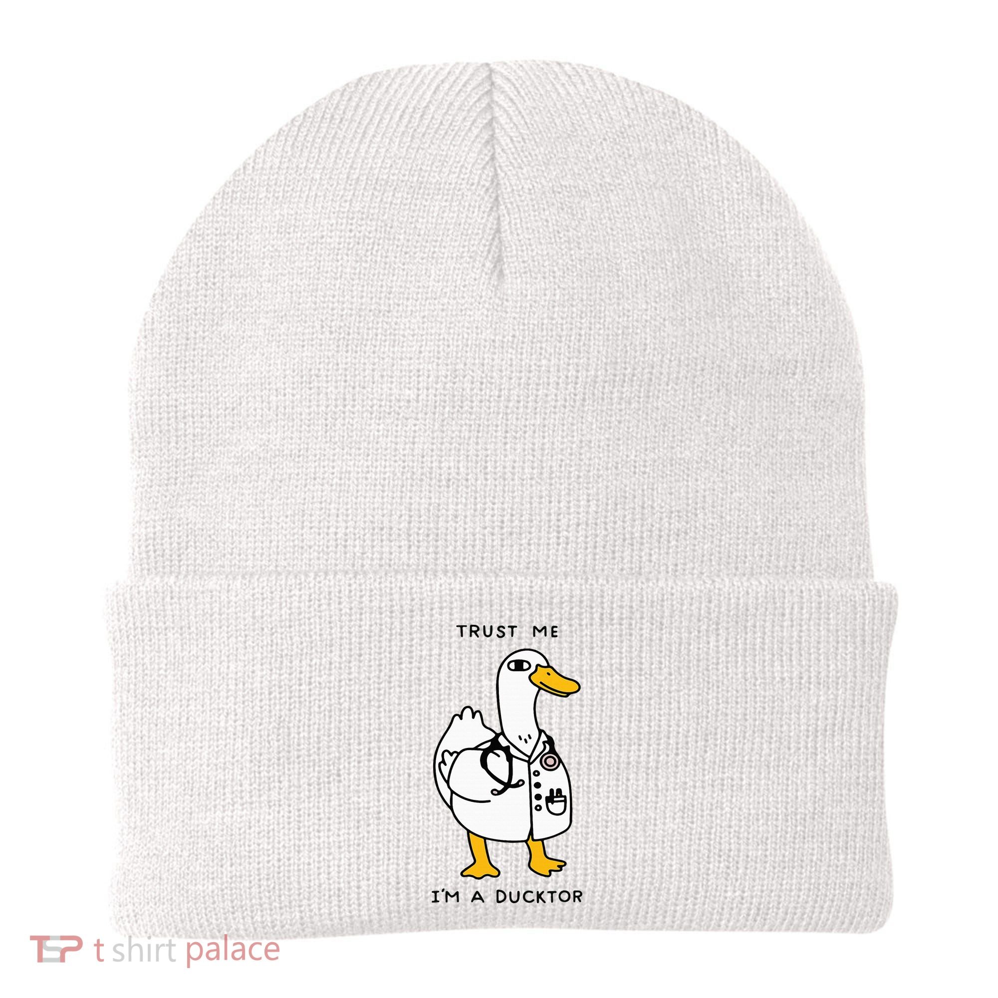 Trust Me Funny IM A Ducktor Doctor Sayings Beanie