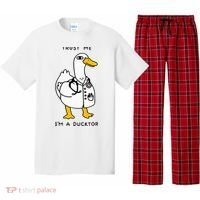 Trust Me Funny IM A Ducktor Doctor Sayings Pajama Set thumb 0