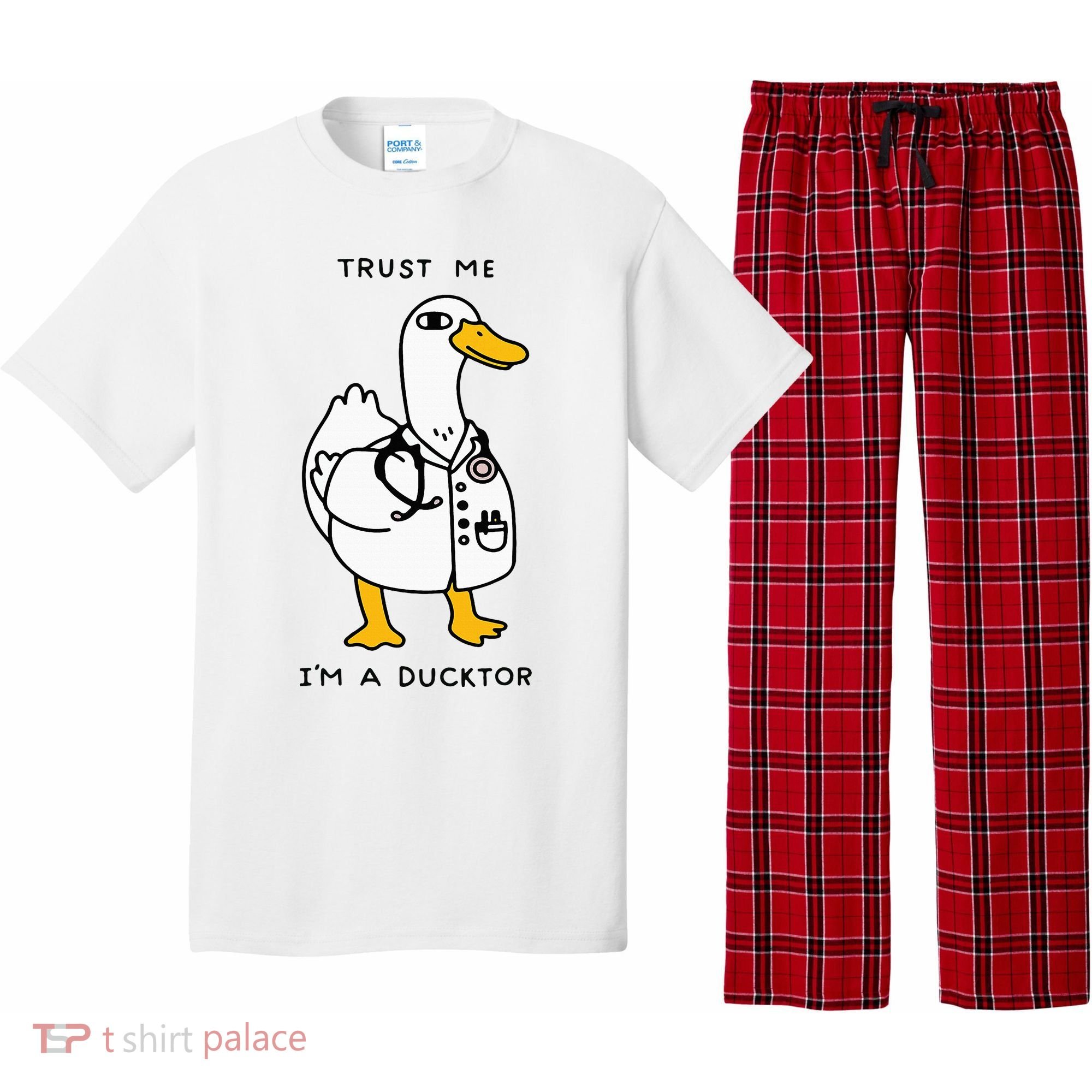 Trust Me Funny IM A Ducktor Doctor Sayings Pajama Set