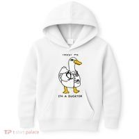 Trust Me Funny IM A Ducktor Doctor Sayings Kids Hoodie thumb 0